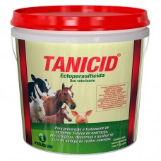 91146 - Antiparasitario Tanicid balde 2 saches 1kg - Indubras - Auxilia e controla os carrapatos
