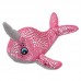 Brinquedo pelucia baleia brilhante rosa - PetMart - 11x15x21cm 