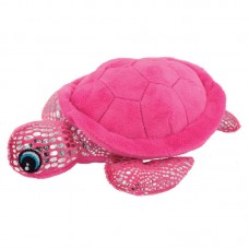 91229 - Brinquedo pelucia tartaruga brilhante rosa - PetMart - 5x14x18,5cm 