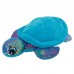 Brinquedo pelucia tartaruga brilhante azul - PetMart - 5x14x18,5cm 