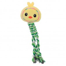 91253 - Brinquedo pelucia pintinho com corda amarelo - PetMart - 3,5x9x30cm