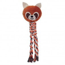 91255 - Brinquedo pelucia raposa com corda - PetMart - 3,5x9x30cm 