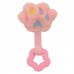 Brinquedo pelucia patinha com mordedor rosa - PetMart - 4,5x11,5x20cm 