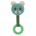 Brinquedo pelucia urso com mordedor verde - PetMart - 4x9x25cm 