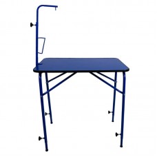 91333 - Mesa aco prancha madeira exclusivo para tosa dobravel com suporte azul - Club Ferri - 100x92x60cm 