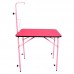 Mesa aco prancha madeira exclusivo para tosa dobravel com suporte rosa - Club Ferri - 100x92x60cm 