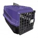 Caixa de transporte mec box lilas e preto N2 - Mec Pet - 29x32x48cm 