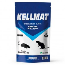 91416 - Raticida Kellmat Soft Bait 20x10g  - Kelldrin  - PRINCÍPIO ATIVO: BRODIFACOUM 0,005%