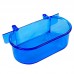 Bebedouro plastico oval com gancho azul 150ml - Mr Pet - com 12 unidades - 10,5x7x3,5cm 