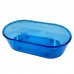 Banheira Plastica Oval M Azul C/12un - Mr Pet - MEDIDAS:A3,8XL7,8XC13,6CM