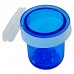 Porta vitamina plastica com presilha azul mini 10ml - Mr Pet - com 12 unidades - 4x3x3cm