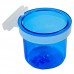 Porta vitamina plastica com presilha azul M 45ml - Mr Pet - com 12 unidades - 3,5x4,7x3cm 
