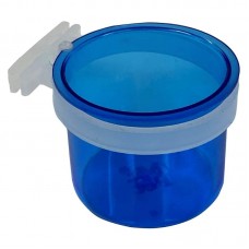 91515 - Porta vitamina plastica com presilha azul G 60ml - Mr Pet - com 12 unidades - 5x6,5x4cm 