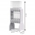 Movel dispenser pro cinza - Plast Pet - com 10 unidades de 25L - 90x71x221cm 