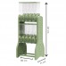 Movel dispenser pro verde - Plast Pet - com 10 unidades de 25L - 90x71x221cm 
