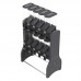 Movel dispenser pro preto - Plast Pet - com 10 unidades de 40L - 136x71x221cm 