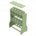 Movel dispenser pro verde - Plast Pet - com 10 unidades de 40L - 136x71x221cm 