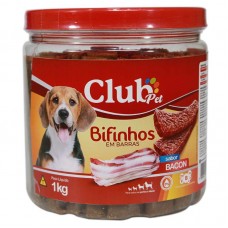91932 - Bifinho Barra Bacon POTE 1kg - Club Lippy - MEDIDAS:13X12X13CM