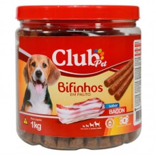 91944 - Bifinho Palito Bacon POTE 1kg - Club Lippy - MEDIDAS: 15X14X22CM
