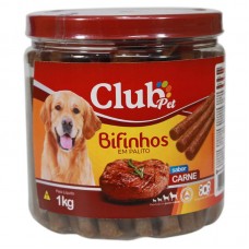 91945 - Bifinho Palito Carne POTE 1kg - Club Lippy - MEDIDAS: 13X12X13CM