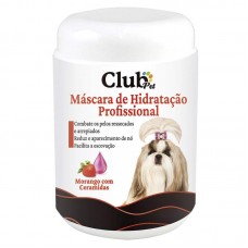 91990 - Mascara Hidratação Profissional Morango com ceramidas 490g - Club Dog Clean 