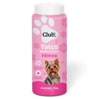 92047 - Talco banho a seco Femea 100g - Club Cat Dog - MEDIDAS: