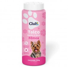 92047 - Talco banho a seco Femea 100g - Club Cat Dog 