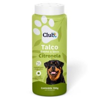 92049 - Talco banho a seco Citronela 100g - Club Cat Dog - CAPACIDADE: CÃES E GATOS