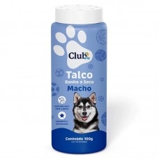 92050 - Talco banho a seco Macho 100g - Club Cat Dog 