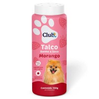 92051 - Talco banho a seco Morango 100g - Club Cat Dog - CAPACIDADE: CÃES E GATOS