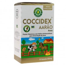 92107 - Suplemento vitaminico Coccidex 130mg caixa com 30 comprimidos - Aarão do Brasil - MEDIDAS: A12XC9CM