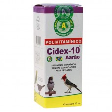 92116 - Suplemento vitaminico Cidex 10ml - Aarão do Brasil - MEDIDAS: A12XC9CM