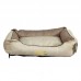 Cama Suede Luxo Bordado P - Club Coleiras - 15x40x31cm