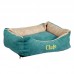 Cama Suede Luxo Bordado P - Club Coleiras - 15x40x31cm