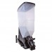 Movel dispenser plastico preto e cristal 10unx50L - Alvorada - 140x60x220cm