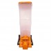 Movel dispenser plastico laranja e cristal 10unx50L - Alvorada - 140x60x220cm