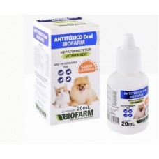 92213 - Antitoxico 20ml - Biofarm - Hepatoprotetor - Sabor laranja