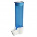 Comedouro plastico italiano base malha fina azul - Mr Pet - com 12 unidades - 7,5x3x13cm 