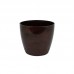 Vaso cachepo plastico diamond cafe N1 700ml - Jorani - 10,5x9,5cm