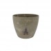 Vaso cachepo plastico diamond bege N3 1,9L - Jorani - 15x13cm 