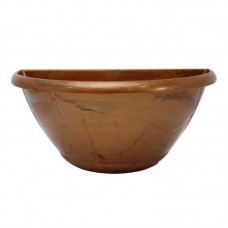 92828 - Vaso plastico para Parede Decor N2 Dourado - Jorani - 15,5x34x18cm