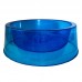 Comedouro plastico Com Glitter Azul 1 Litro - Pet Toys - MEDIDAS: C21,5 X L21,5 X A8