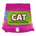 Comedouro Plastico Cat Alto Cores Diversas - Pet Toys - MEDIDAS: C18 X L18 X 12CM