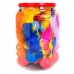 Brinquedo Plastico Bola com Penas e Guizo pote com 36 unidades - Pet Toys - MEDIDAS: C14 X L14 X A18