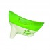 Comedouro Plastico Com Glitter Inclinado 600ml Verde - Pet Toys - C16 x L16 X A12CM