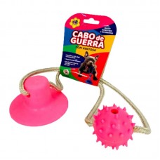 92872 - Brinquedo Plastico Mordedor com ventosa Rosa - MEDIDAS: C32,5 X L23,5 X A5,5CM