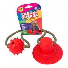 92873 - Brinquedo Plastico Mordedor com ventosa Vermelho - MEDIDAS: C32,5 X L23,5 X A5,5CM