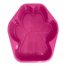 92896 - Bandeja higienica plastica luxo pata rosa - Smart Fer - 40x46x9cm 