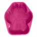 Bandeja higienica plastica luxo pata rosa - Smart Fer - 40x46x9cm 