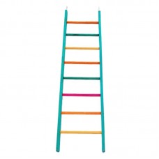 92910 - Brinquedo Madeira Escada Color 8 Degraus - Beneh Dog - Medidas: 20X73cm